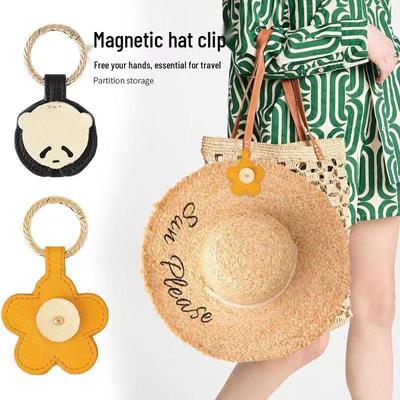 Magnetic Hat Clip: Portable Anti-Loss Holder for Travel, Sun Hats, and Backpack Hanger
