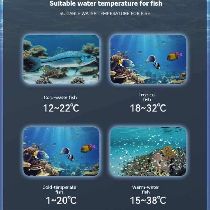 A84E-Aquarium Thermometer With Probe Digital Thermometer Fish Tank Thermometer ±0.1℃ High Accuracy For Marine Plant Aquarium