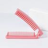 Travel portable folding hair comb - pocket size design, durable plastic bristles and ABS handle For Hair Accessories