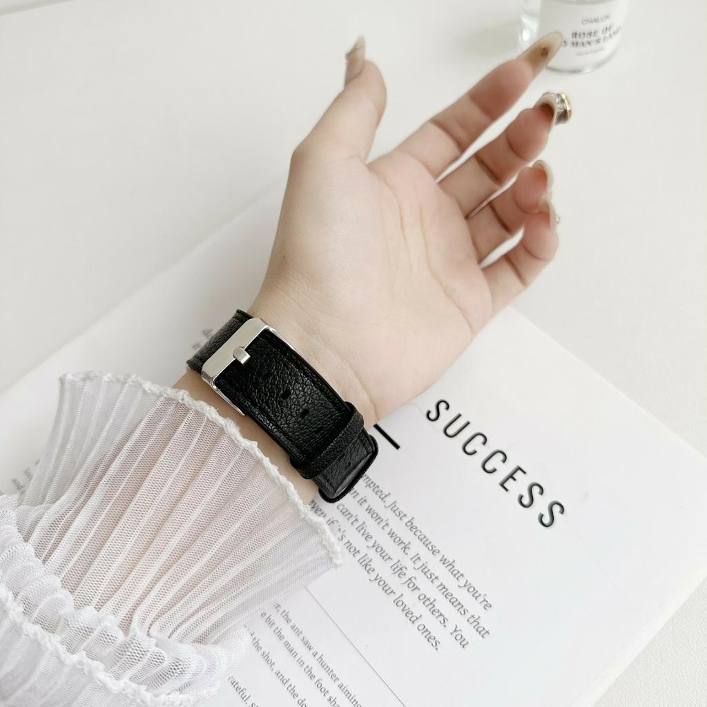 Watch Band For Apple Watch Series 10 9 8 7 SE 6 5 4 3 2 1 42mm 41mm 40mm 38mm Silicone Leather Coated Wrist Strap