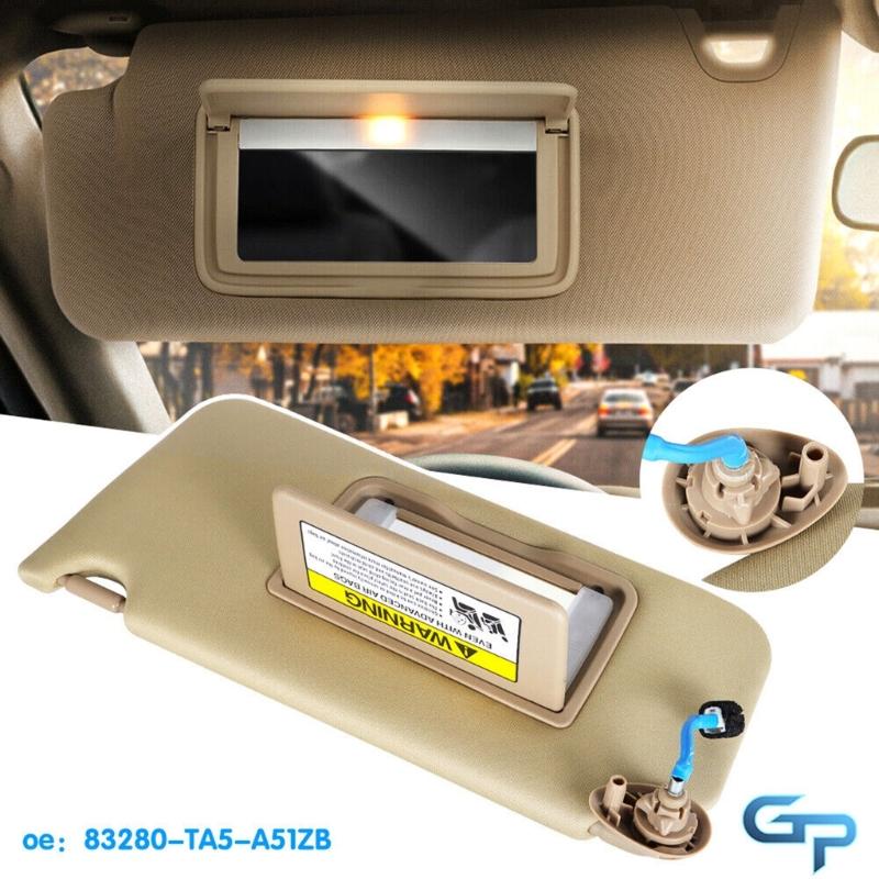 Sun Visors with LED Lights 83280TA5A51ZA Replacement Multi functional Sunshade with Illumination Enhances Safety Durable