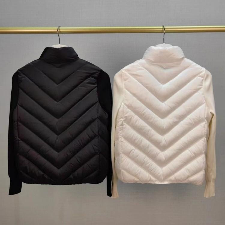 M High Version Autumn and Winter New Down Jacket Light Long Sleeve Wool Sleeve Casual Age Reduction Versatile