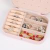 Premium Double-Layer Jewelry Storage Box for Rings and Earrings - Gift Packaging