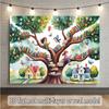 2D Kids Reading Tree Backdrop Banner, Whimsical Book Tree Photography Background