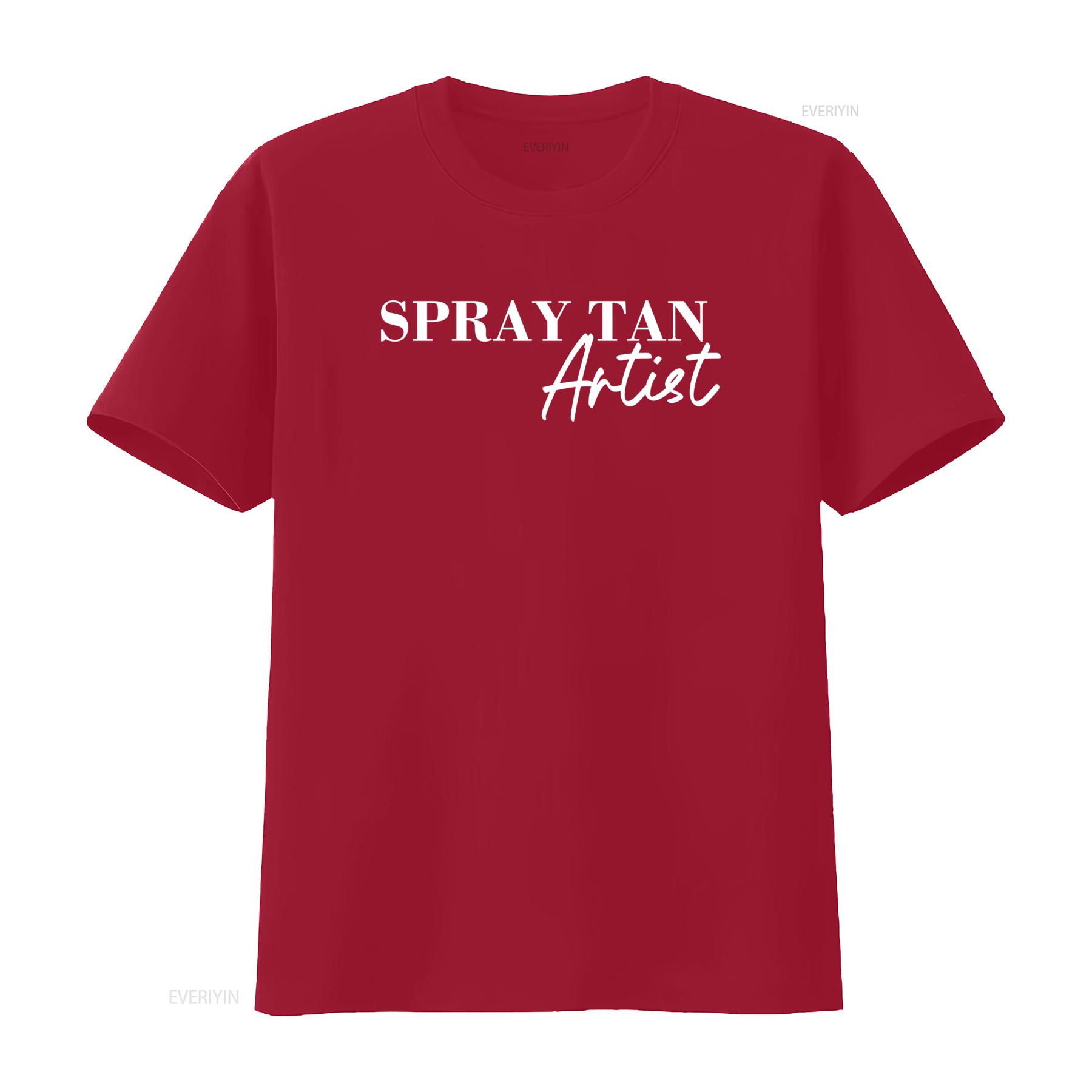 Spray Tan Artist Tanning Mens T Shirt  vintage Washed designer clothes Stylish Slightly Unisex Comfortable S