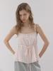 HETHERMENT Shearling Lace Top (Peach)