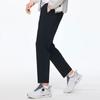 Anta Training Series Solid Color High Elasticity Nine-Point Slim Fit Casual Pants Men Bottoms Black 152427301-3