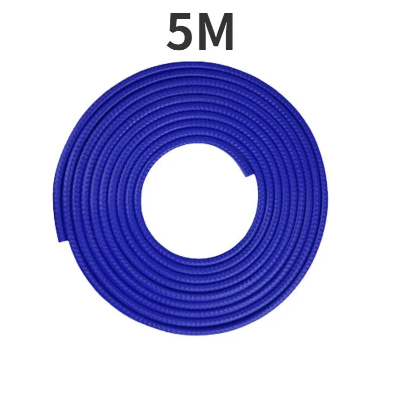 2/3/5M Car Door Anti Collision Strip with Steel Disc Bumper Trim Edge Scratch Protector Strip Sealing Guard Styling Car Decor