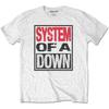 System Of A Down Triple Stack Box T-Shirt White New Unisex T-Shirt