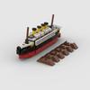 152Pcs Mini Titanic Building Blocks Cruise Boat Ship Steamship Bricks  Children Diy Toys Love Gifts