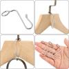 50 Pcs Stainless Steel + Silicone Hanger Connector Hooks, Space Saving Clothes Hanger Extender Hooks