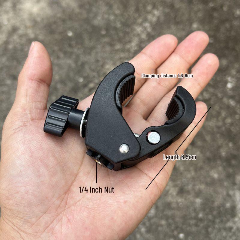 360° Rotating Double-Headed Bicycle Light Clip - Large, Portable Flashlight Mount