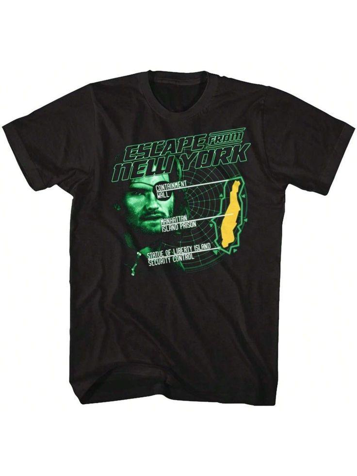 Escape From New York Radar Snake Security Control Adult T-Shirt Tee