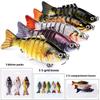10Cm Luya Bait Plastic Hard Bait 15.5g Multi-section Fish 7 Sections Luya Bionic Bait Fake Bait