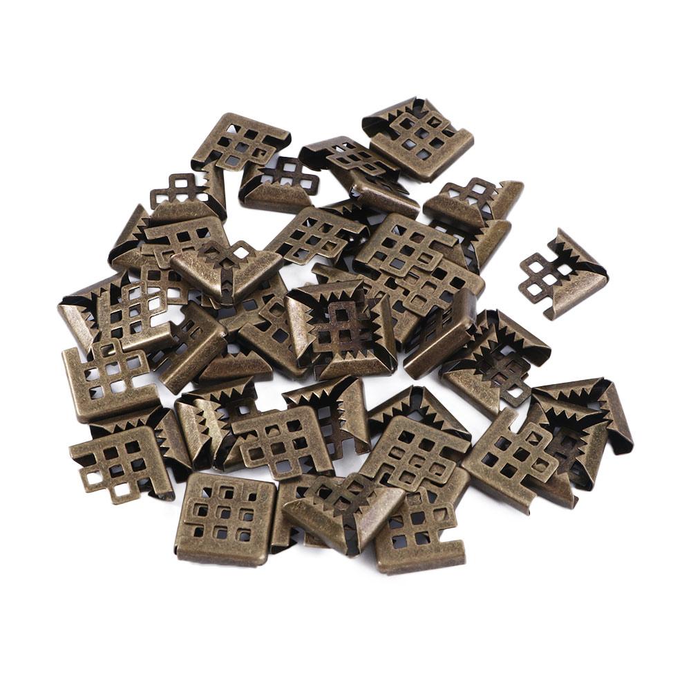 50Pcs Menus Corner Decorative Protectors Photo Frame Scrapbooking Albums Embellishment Corner Protector Brackets 16*16mm