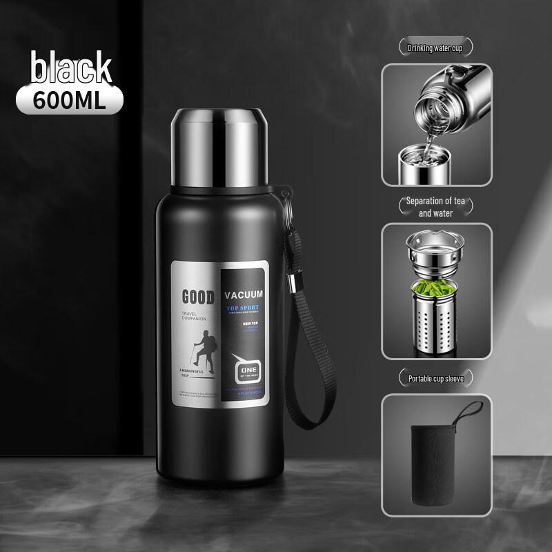 Portable Stainless Steel Insulated Bottle with Tea Infuser