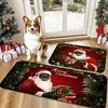 Premium Christmas Carpet Cute Santa Claus Doormat Welcome Carpet Kitchen Rug Bedroom Carpet Home Decoration