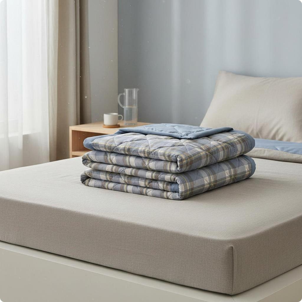Washed Cotton Summer Blanket Lightweight Chilled Quilt Soft Bedding Cover