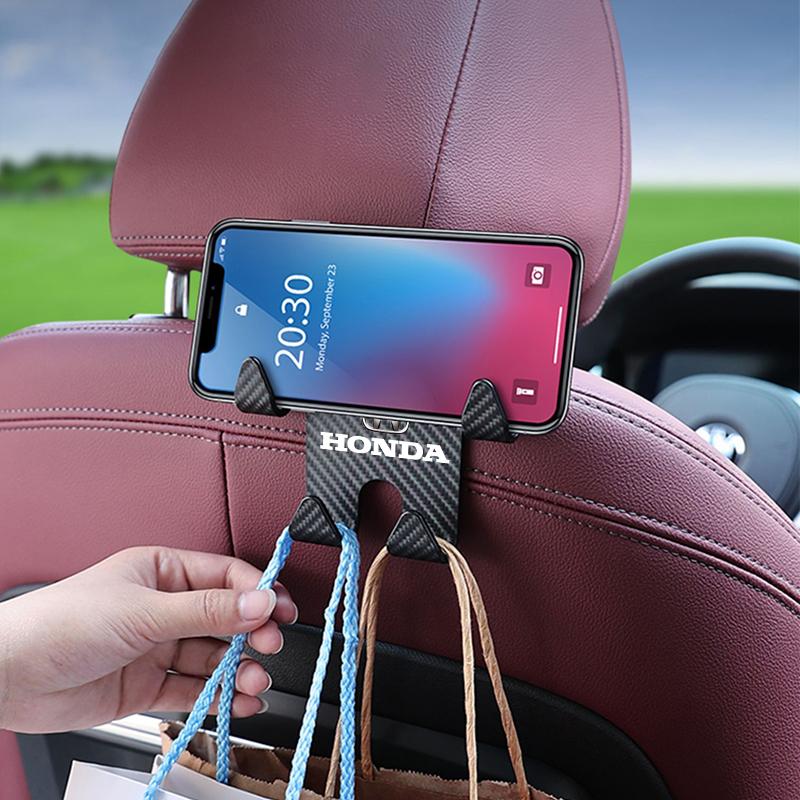 WDM2 Multi Functional Car Seat Hook Auto Phone Holder Accessories For Honda Civic Accord Fit Jazz Pilot CRV Odyssey Passport City HRV