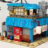 Keeppley Building Block Animation NARUTO Rāmen Ichiraku Street View Assembly Model Toy Ornaments Collection Gifts