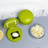 Garlic Chopper Mini Garlic Crusher Stainless Steel Press for Vegetables Onion Ginger Chili Peanut 2-Pack