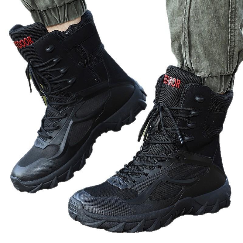 Large size boots Outdoor high-top field boots Ultra light desert boots Outdoor hiking boots Source