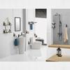 Paper Holders Toilet Wall Mounted Brass Roll Tissue Holder For Paper Towel Bathroom Accessories Black WC Paper Shelf WF-88808