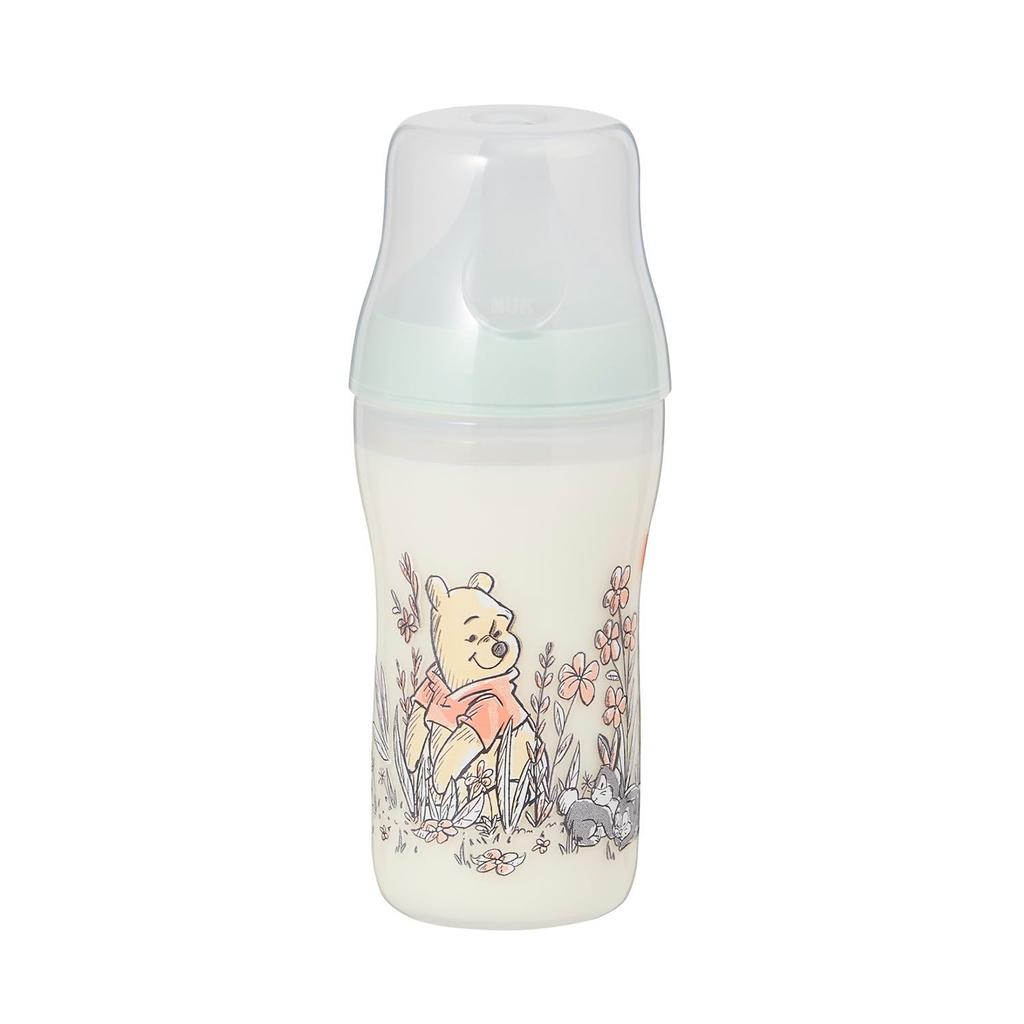 NUK Perfect Match Baby Bottle Plastic 260ml Winnie the Pooh with Temperature Indicator FDNK10742042