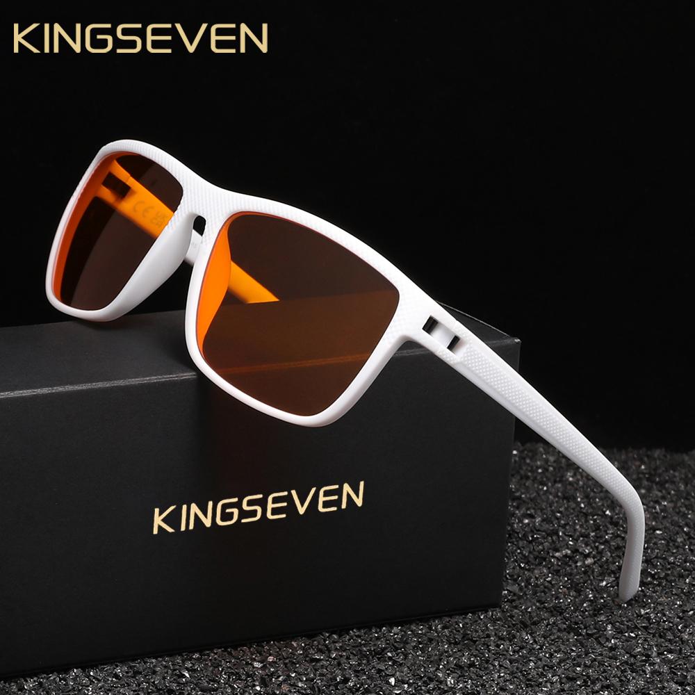 

KINGSEVEN Очки с защитой от синего света 99%, прозрачные линзы, очки для мужчин и женщин, для компьютера, с высокой степенью защиты от синего света