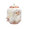 Copper Water Dispenser – 4 Litres | Meena Gold Finish | Handmade Copper Matka for Home & Office