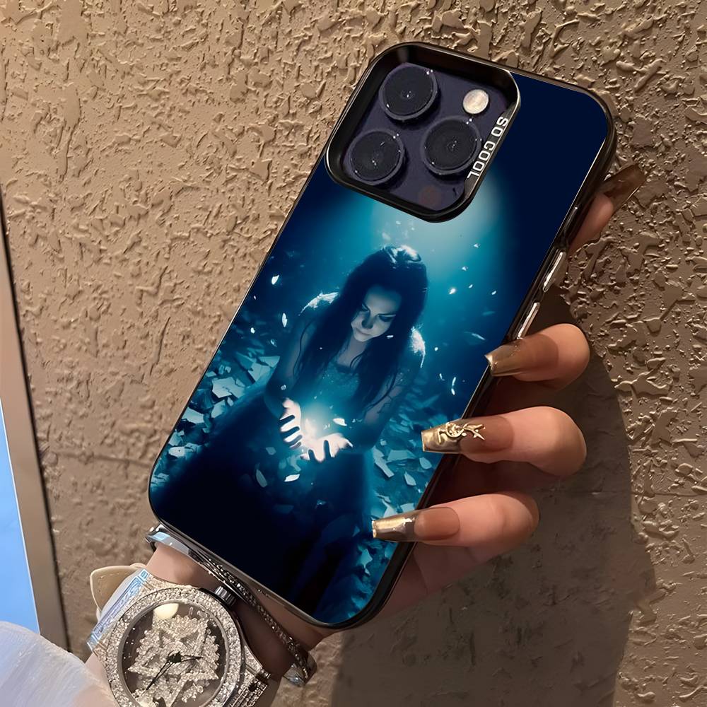 Evanescence Amy Lee For iPhone 17,16,15,14,13,12,11,Mini,Pro,E,SE4,XS,MAX Black Candy Matte Cover