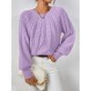 TIFICY Women's Fashion Casual Fall Winter Solid Color Print Long Sleeve O-Neck Sweaters