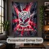 Wall Tapestry Poland Football Print Custom Name Text Wall Hanging Home Decor