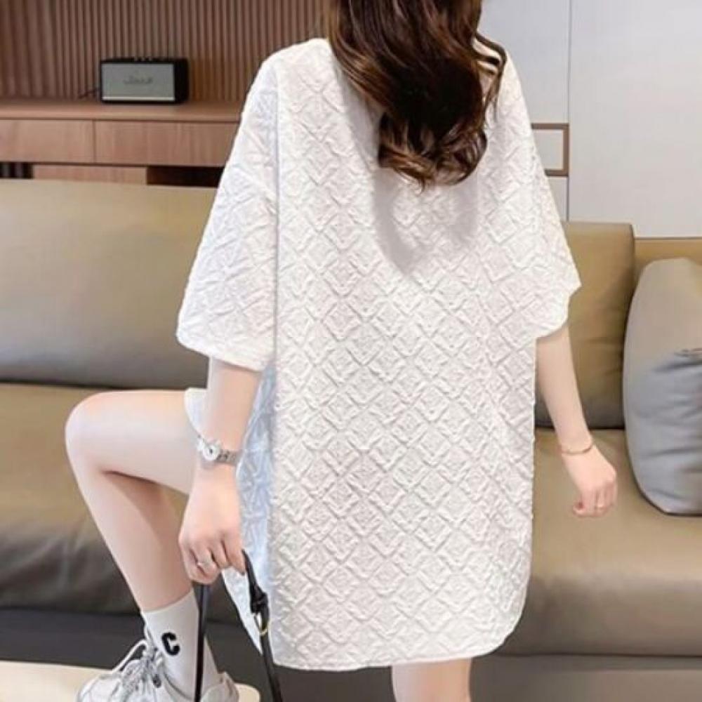 NaVaVa Women Loose FiT V Neck ShorT sleeVe T shirT nT2476