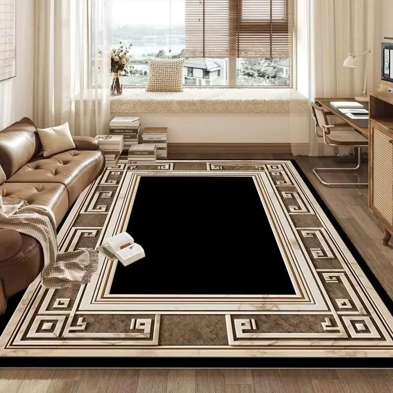 Retro Chinese Style CARPET FOR LIVE ROOM Non-slip Bedroom Soft Large Rug Hall Decoration Washable Floor Mats Customizable 