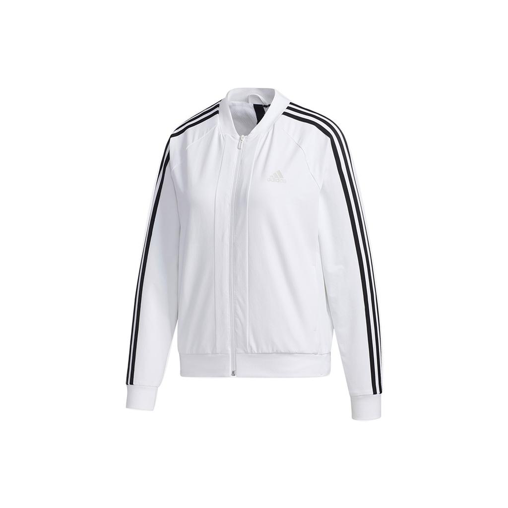 Adidas Mh Wv 3s Bomber Jacket With Woven Logo Women Outerwear White GF0182