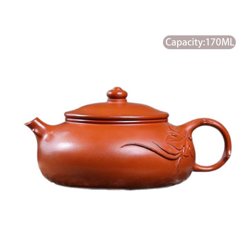

170ml Yixing Purple Clay Teapots Handmade Peach Leaf Tea Pot Beauty Kettle Chinese Tradition Zisha Teaware Tea Ceremony Gifts