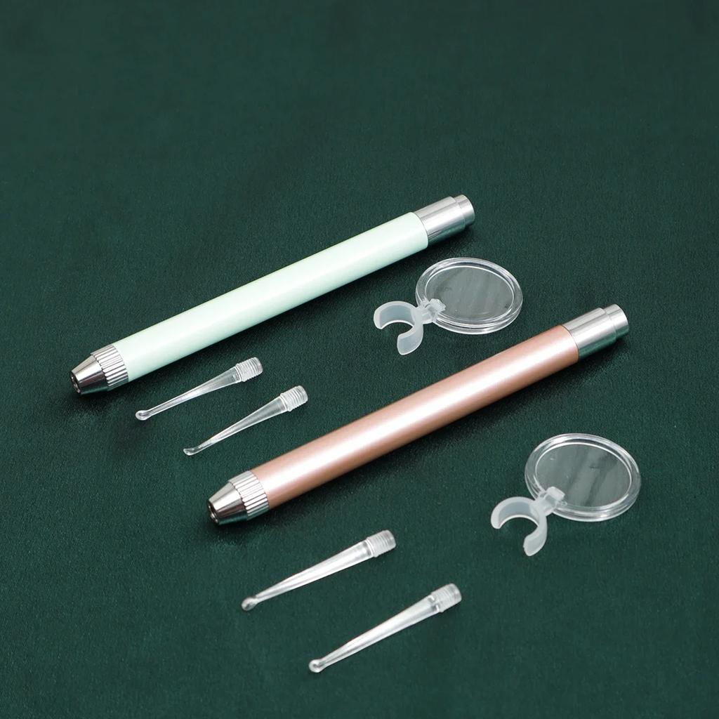 4pcs-Ear Cleaning Tool Set - Bright LED llluminated Ear Scoop, Gentle Ear Digging Tool, Soft-Touch Ear spoon Head,