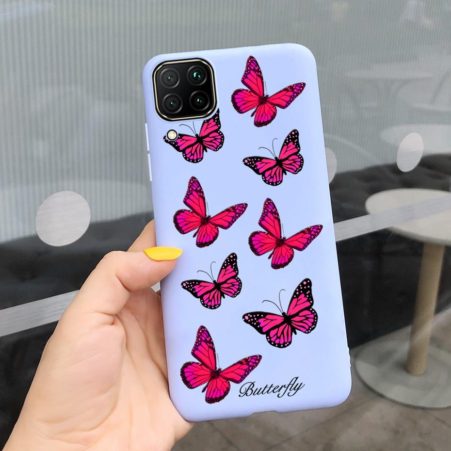 For Huawei P40 Lite Case Silicone Cute Cover Cases For Huawei P40 Lite E Cover Fundas P40Lite P 40 P40 Lite E TPU Coque Bumper