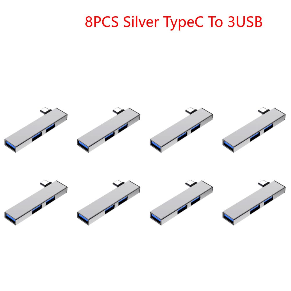 3 In 1 USB Splitter Hub Speed 5.0Gbps 3 Port USB Docking Station OTG USB 3.0/Type-C 3.0 To 3 USB for PC Laptop Notebook