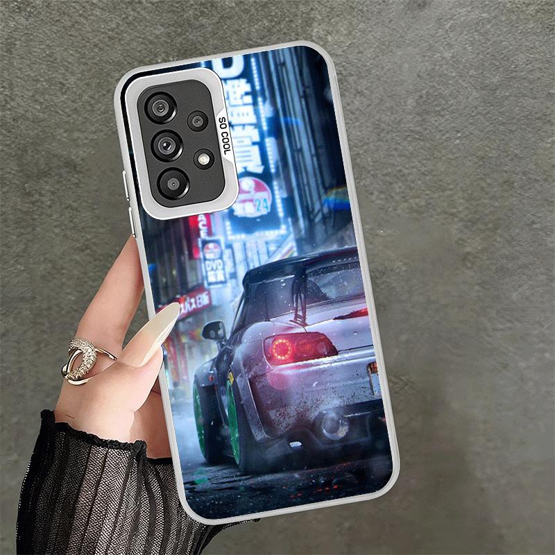Japan JDM Sports Cars Theme Soft Phone Case for Samsung A17 A16 A15 A14 A13 A57 A56 A55 A54 A53 A37 A36 A35 A34 A33 A26 A25 A24