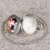 Antique Virgin Mary Jesus Theme Quartz Pocket Watch Necklace Clock Men Women Souvenir Pendant Gifts