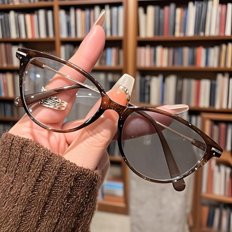 Fashion Large Frame Gradient Colour Women's Presbyopia Glasses Anti-blue Light Personalized High-definition Reading Glasses