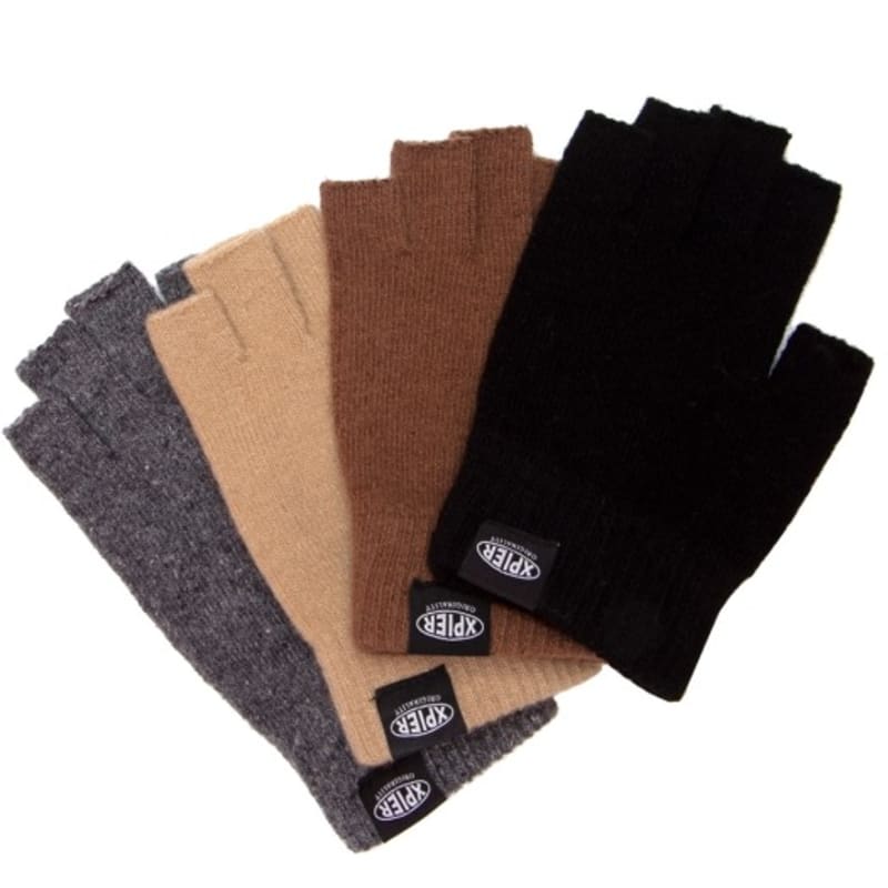 

XPIER [набор] шерстяные перчатки без пальцев [4 цвета] black glv02