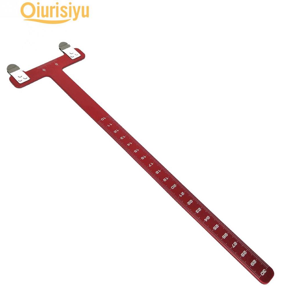 Bow T Ruler Stainless Steel Outdoor Archery Assistance Ruler for Recurve Compound Bow Shooting Ruler