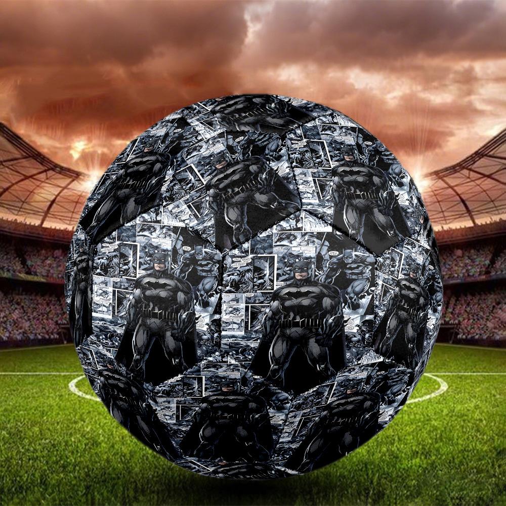 Superheroes Print Size 5 Soccer Ball, Standard Match Football for Sports Game and Team Practice, Ideal Gift for Soccer Fans