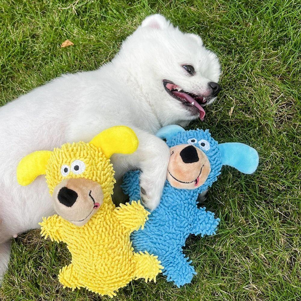 Cartoon Pet Shake Sound Toy Creative Pet Chew Plush Toy Pet Supplies Cleaning Tooth Chew Toy  Gift