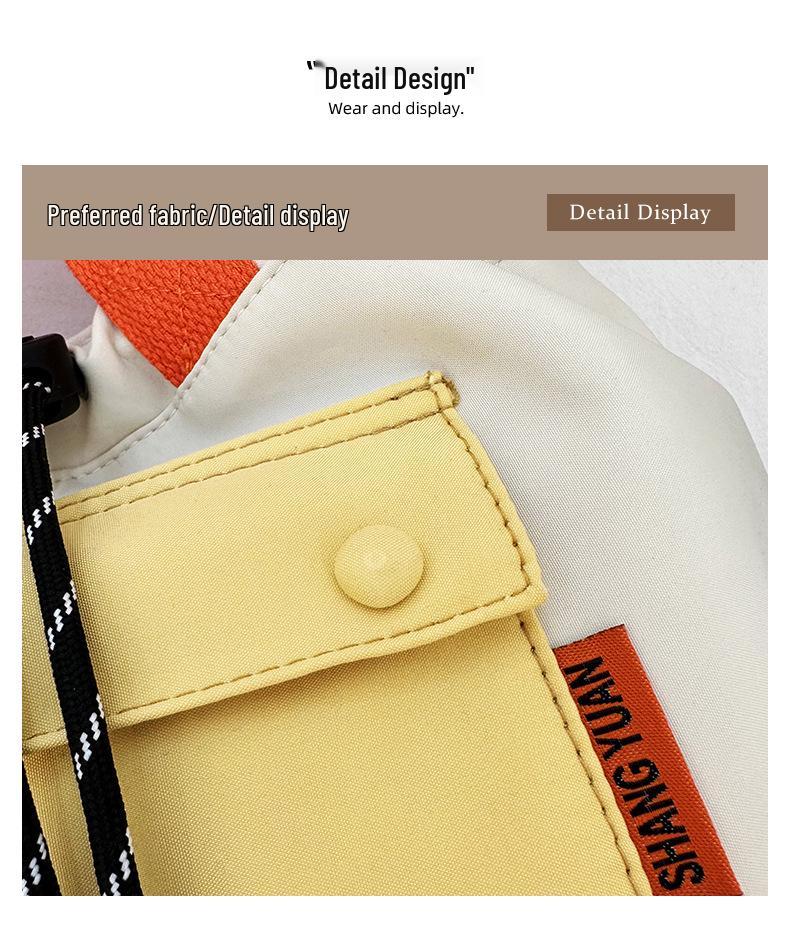 Korean Style Women's Lightweight Drawstring Shoulder Tote: Casual, Stylish & Perfect for Work, Commute, Travel, or Going Out.