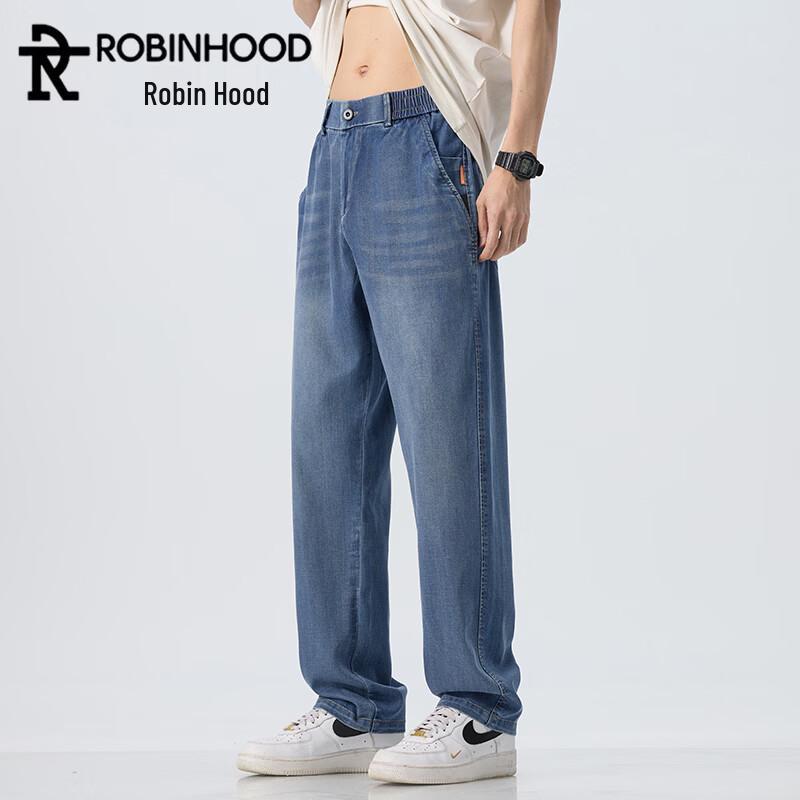 ROBINHOOD Men s Lightweight Straight-Leg Denim Jeans 36