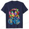 Autism Awareness with Boxing Gloves Shirts for Women Clothing Be Kind Puzzle Neurodiversity Tees Autistic Pride Female Clothing